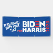 Personaliseren voor Biden/Harris 2020 Vinyl (teken Spandoek (Horizontaal)