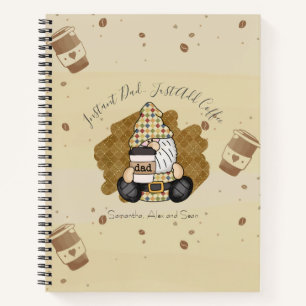 Personaliseren voor Koffee Lover Pa VINTAGE Notitieboek
