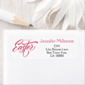 Personaliseren. Vrolijk Pasen. Retouretiket. Etiket (Insitu)