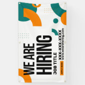 Personaliseren We huren de contactgegevens voor ta Spandoek (Verticaal)