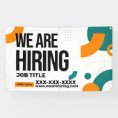 Personaliseren We huren de contactgegevens voor ta Spandoek (Horizontaal)