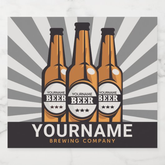 Personaliserende brouwerij voor bottelboten bier etiket (Enkel label)