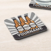 Personaliserende brouwerij voor bottelboten bier onderzetter (Linkerzijde)