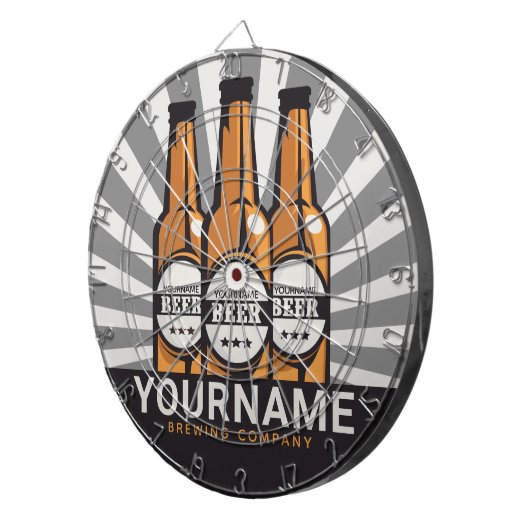 Personaliserende brouwerij voor bottelboten dartbord (Voorkant Rechts)