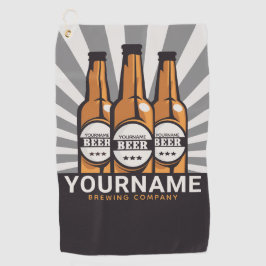 Personaliserende brouwerij voor bottelboten golfhanddoek