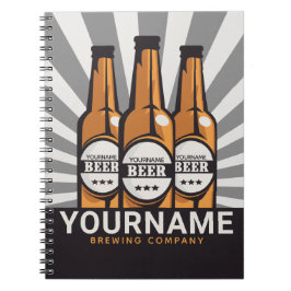 Personaliserende brouwerij voor bottelboten notitieboek