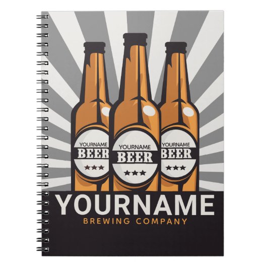 Personaliserende brouwerij voor bottelboten notitieboek (Voorkant)