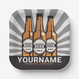 Personaliserende brouwerij voor bottelboten papieren bordje