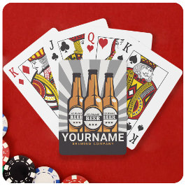 Personaliserende brouwerij voor bottelboten pokerkaarten