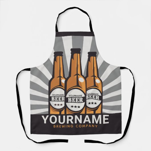 Personaliserende brouwerij voor bottelboten schort (Voorkant)