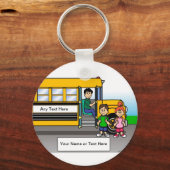 Personaliserende scholierenchauffeur - Mannelijke  Sleutelhanger (Voorkant)
