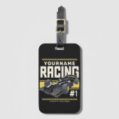 Personaliseringsteam Fast Race-autorijstuurprogram Bagagelabel (Voorkant (verticaal))