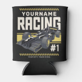 Personaliseringsteam Fast Race-autorijstuurprogram Blikjeskoeler (Voorkant)