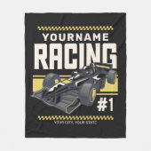 Personaliseringsteam Fast Race-autorijstuurprogram Fleece Deken (Voorkant)