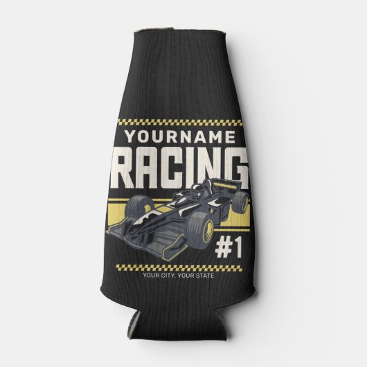 Personaliseringsteam Fast Race-autorijstuurprogram Flesjeskoeler (Voorkant)