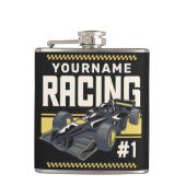 Personaliseringsteam Fast Race-autorijstuurprogram Heupfles (Voorkant)