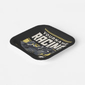 Personaliseringsteam Fast Race-autorijstuurprogram Papieren Bordje (Gebogen)