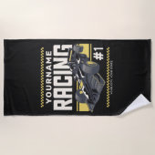 Personaliseringsteam Fast Race-autorijstuurprogram Strandlaken (Voorkant)