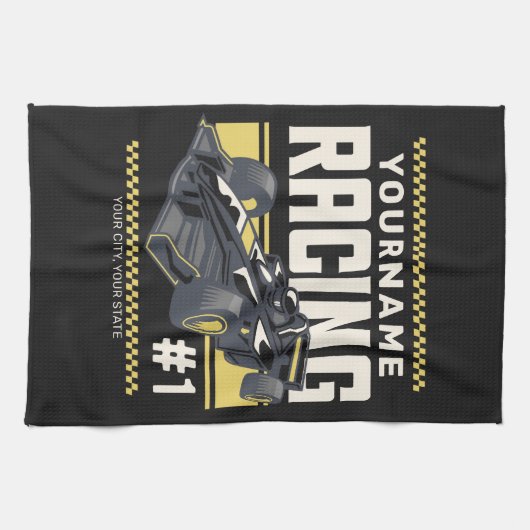 Personaliseringsteam Fast Race-autorijstuurprogram Theedoek (Horizontaal)