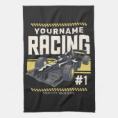 Personaliseringsteam Fast Race-autorijstuurprogram Theedoek (Verticaal)