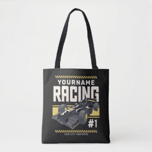 Personaliseringsteam Fast Race-autorijstuurprogram Tote Bag