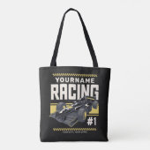 Personaliseringsteam Fast Race-autorijstuurprogram Tote Bag (Achterkant)
