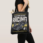 Personaliseringsteam Fast Race-autorijstuurprogram Tote Bag (Dichtbij)