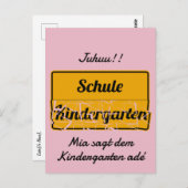 personalisierbar Einschulung mit Schultasche Briefkaart (Voorkant / Achterkant)