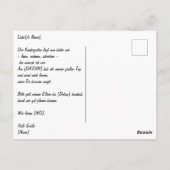 personalisierbar Einschulung mit Schultasche Briefkaart (Achterkant)