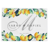 Personalisierbar Elegant Toscana Wedding Groot Cadeauzakje (Achterkant)