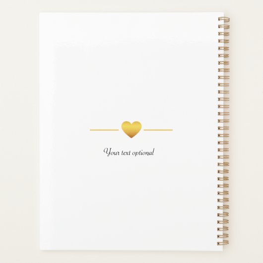 Personalisierbar Foto Hochzeit Planner (Achterkant)