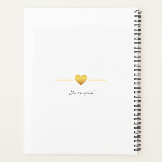 Personalisierbar Foto Hochzeit Planner (Achterkant)