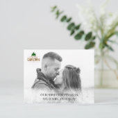 Personalisierbar Foto Karte Schneeflocken Briefkaart (Staand voorkant)