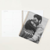 Personalisierbar Foto Schwarz Weiß Hochzeit Planner (Display)