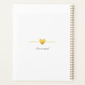 Personalisierbar Foto Schwarz Weiß Hochzeit Planner (Achterkant)