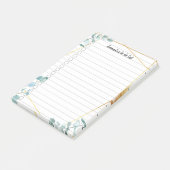 Personalisierbar Greenery liniert Post-it® Notes (Schuin)