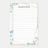 Personalisierbar Greenery liniert Post-it® Notes (Voorkant)