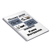 personalisierbar, Lastenrad choose, Dein Text Notitieboek (Rechterzijde)