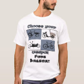personalisierbar, Lastenrad kies, Doordringende Te T-shirt (Voorkant)