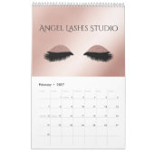Personalisierbar Makeup Artist Eyelash Extensions Kalender (Feb 2027)