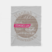 personalisierbar Name Prinzessin Wanderschuhe Fleece Deken (Voorkant)