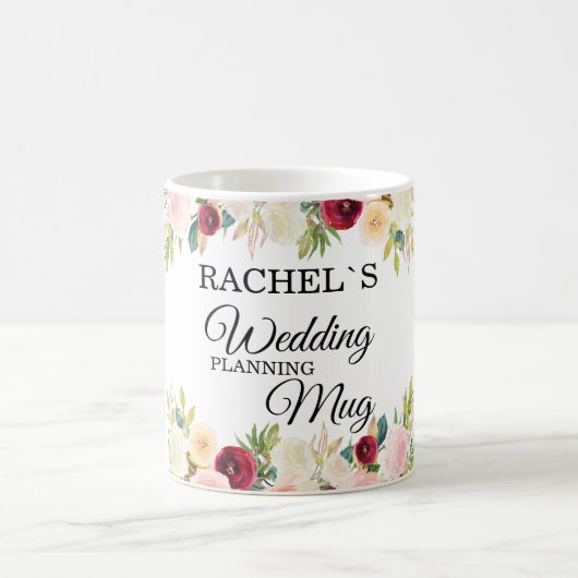 Personalisierbar- Wedding-Planning-Mug Kaffeetasse Koffiemok (Center)