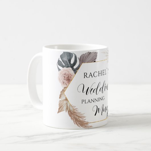 Personalisierbar- Wedding-Planning-Mug    Koffiemok (Voorkant links)