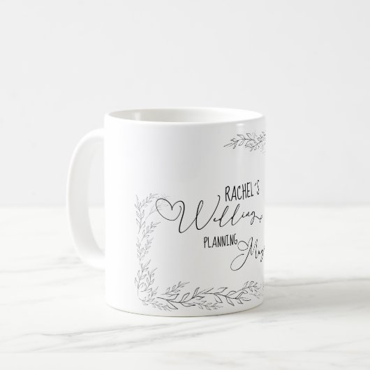 Personalisierbar- Wedding-Planning-Mug Koffiemok (Voorkant links)