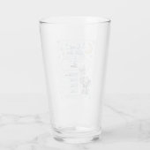 Personalisierbare Baby Geburtstafel mit Elefant Glas (Achterkant)