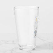 Personalisierbare Baby Geburtstafel mit Elefant Glas (Rechts)