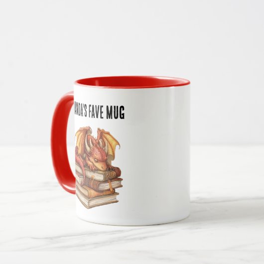 Personalisierbare Book Hoarder Mok (Voorkant links)
