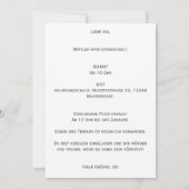 Personalisierbare Einladung Einschulung deutsch  Kaart (Achterkant)