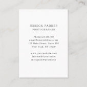 Personalisierbare Foto Visitekaartje (Achterkant)