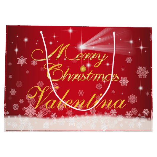 personalisierbare Geschenktüte für Weihnachten Groot Cadeauzakje (Achterkant)